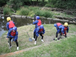  Calentando antes del remo 